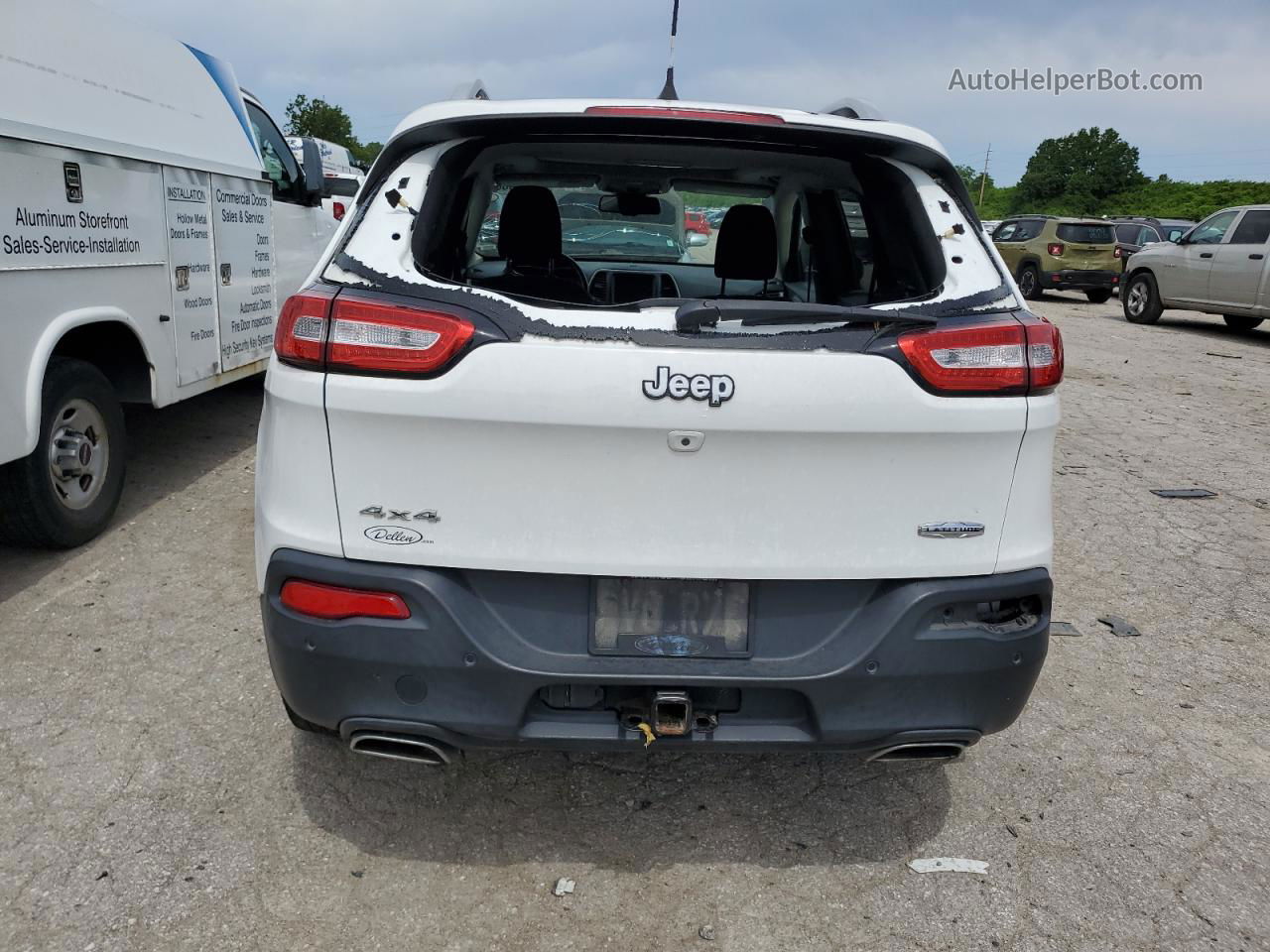 2016 Jeep Cherokee Latitude White vin: 1C4PJMCS9GW295994