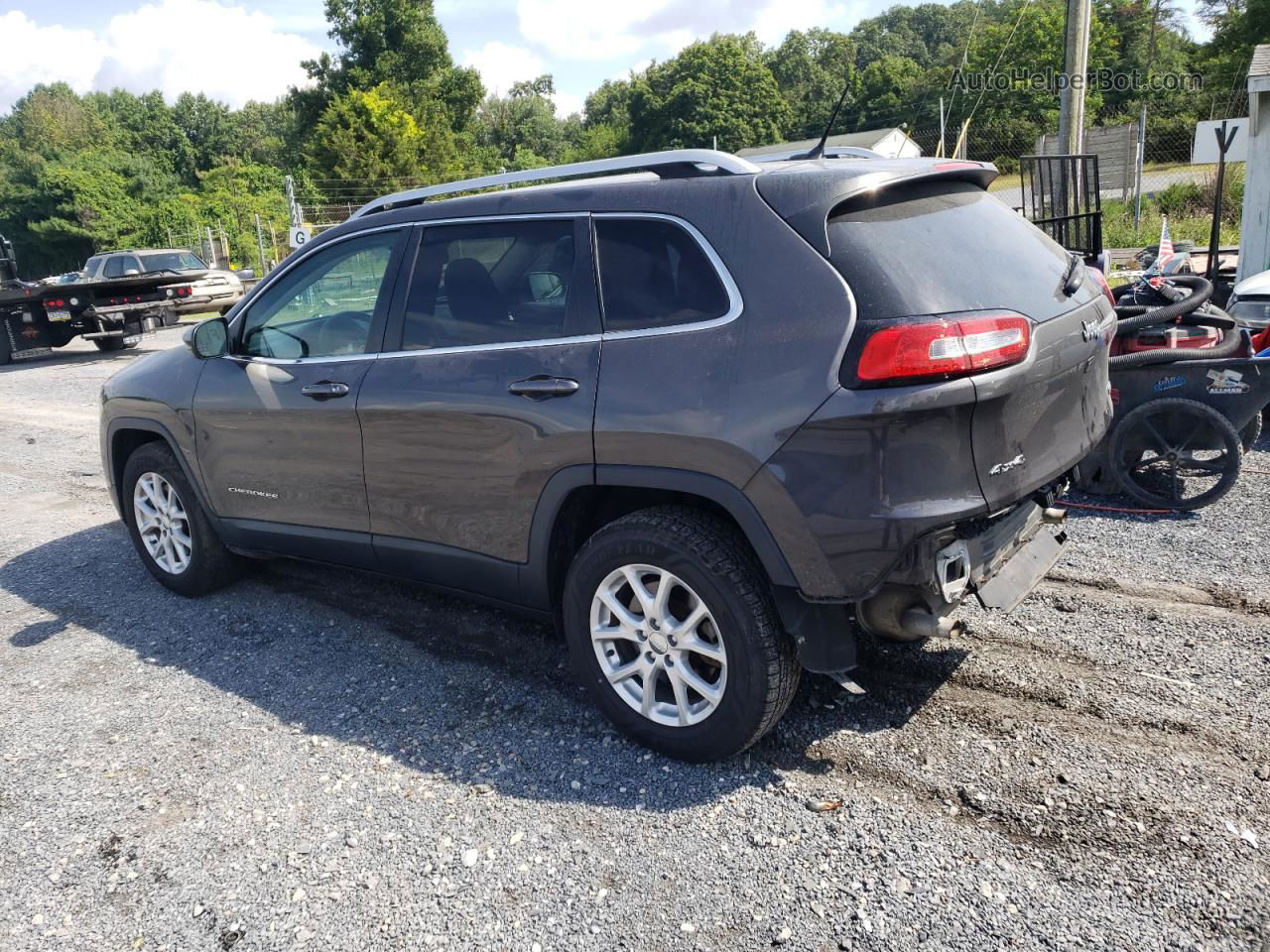 2015 Jeep Cherokee Latitude Gray vin: 1C4PJMCSXFW686344