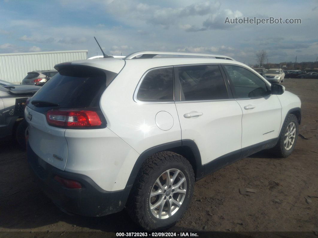 2015 Jeep Cherokee Latitude White vin: 1C4PJMCSXFW704227