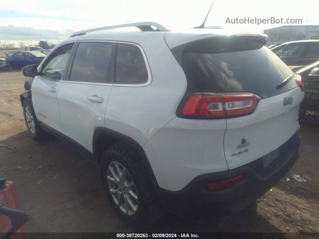 2015 Jeep Cherokee Latitude White vin: 1C4PJMCSXFW704227