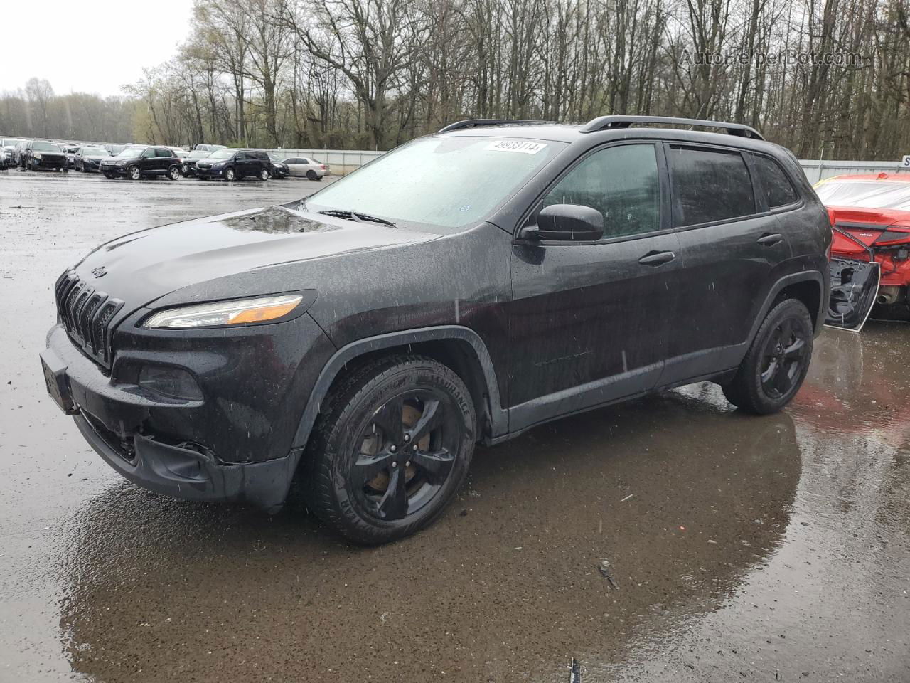 2015 Jeep Cherokee Latitude Black vin: 1C4PJMCSXFW792664