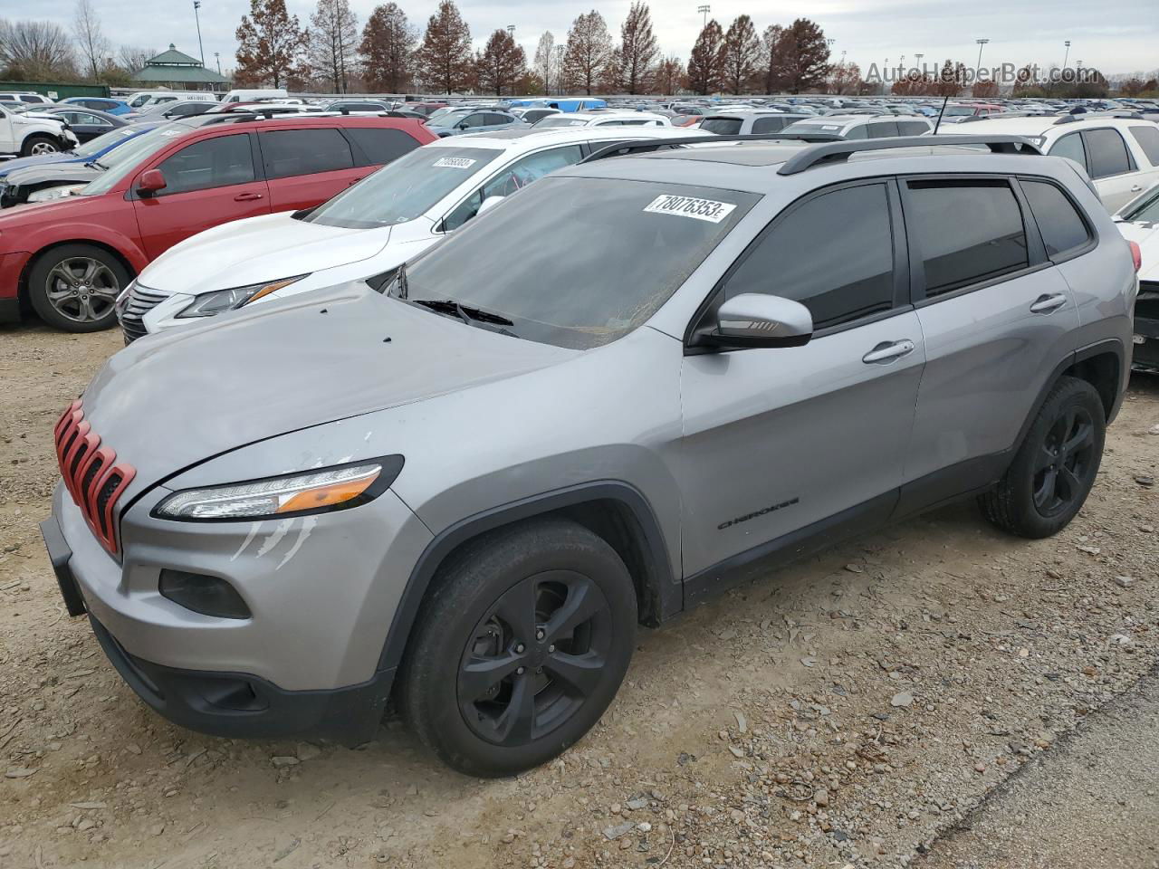 2016 Jeep Cherokee Latitude Gray vin: 1C4PJMCSXGW148955