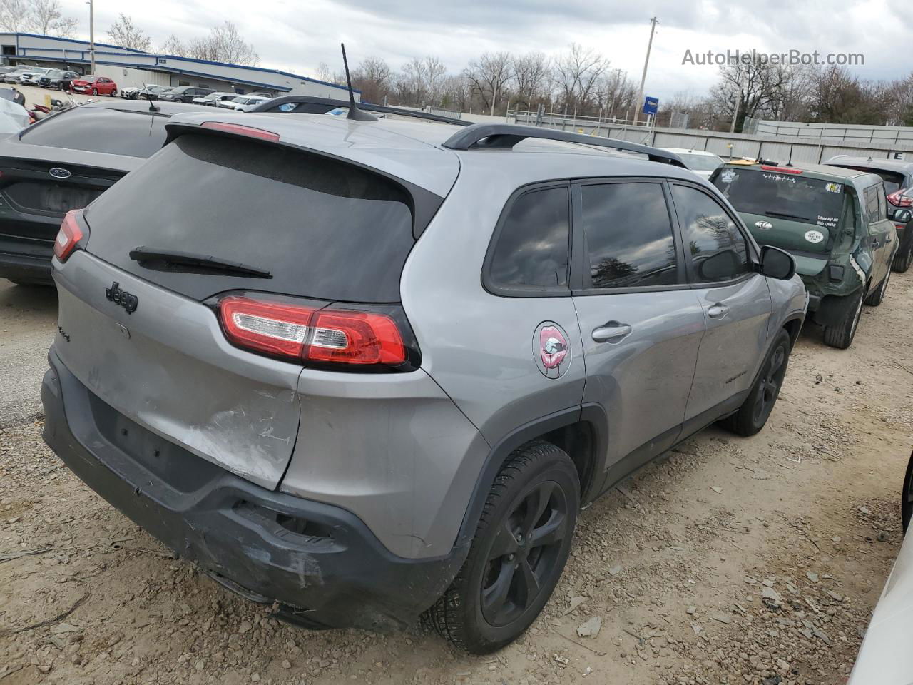 2016 Jeep Cherokee Latitude Серый vin: 1C4PJMCSXGW148955