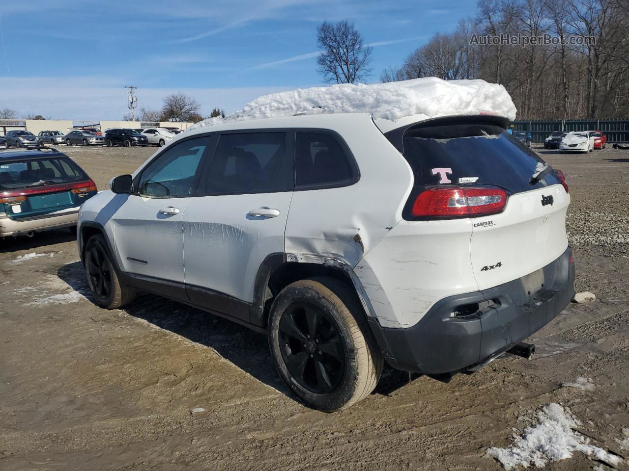 2016 Jeep Cherokee Latitude White vin: 1C4PJMCSXGW192874