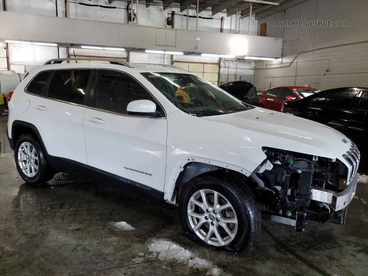 2016 Jeep Cherokee Latitude White vin: 1C4PJMCSXGW204540