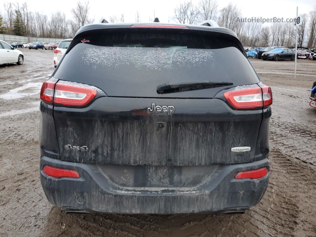 2016 Jeep Cherokee Latitude Черный vin: 1C4PJMCSXGW323320