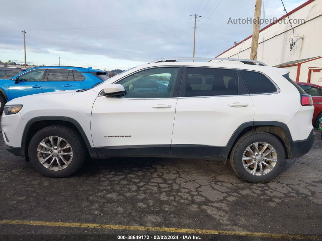 2019 Jeep Cherokee Latitude 4x4 White vin: 1C4PJMCX4KD155142