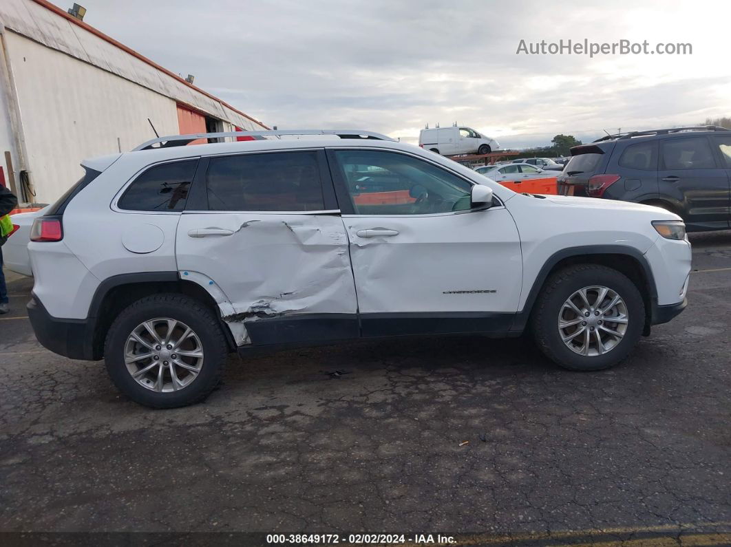 2019 Jeep Cherokee Latitude 4x4 White vin: 1C4PJMCX4KD155142