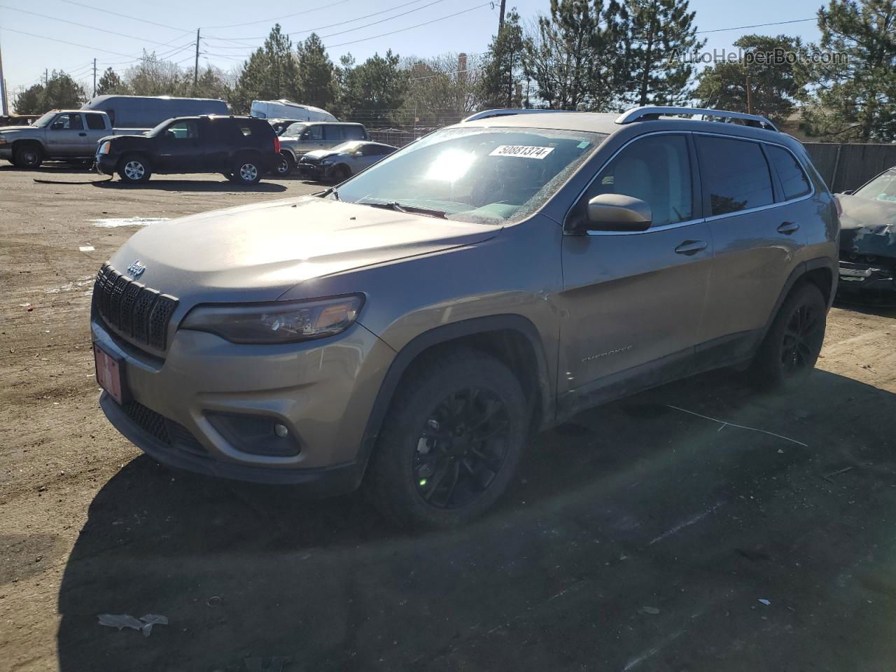 2019 Jeep Cherokee Latitude Gray vin: 1C4PJMCX5KD155862