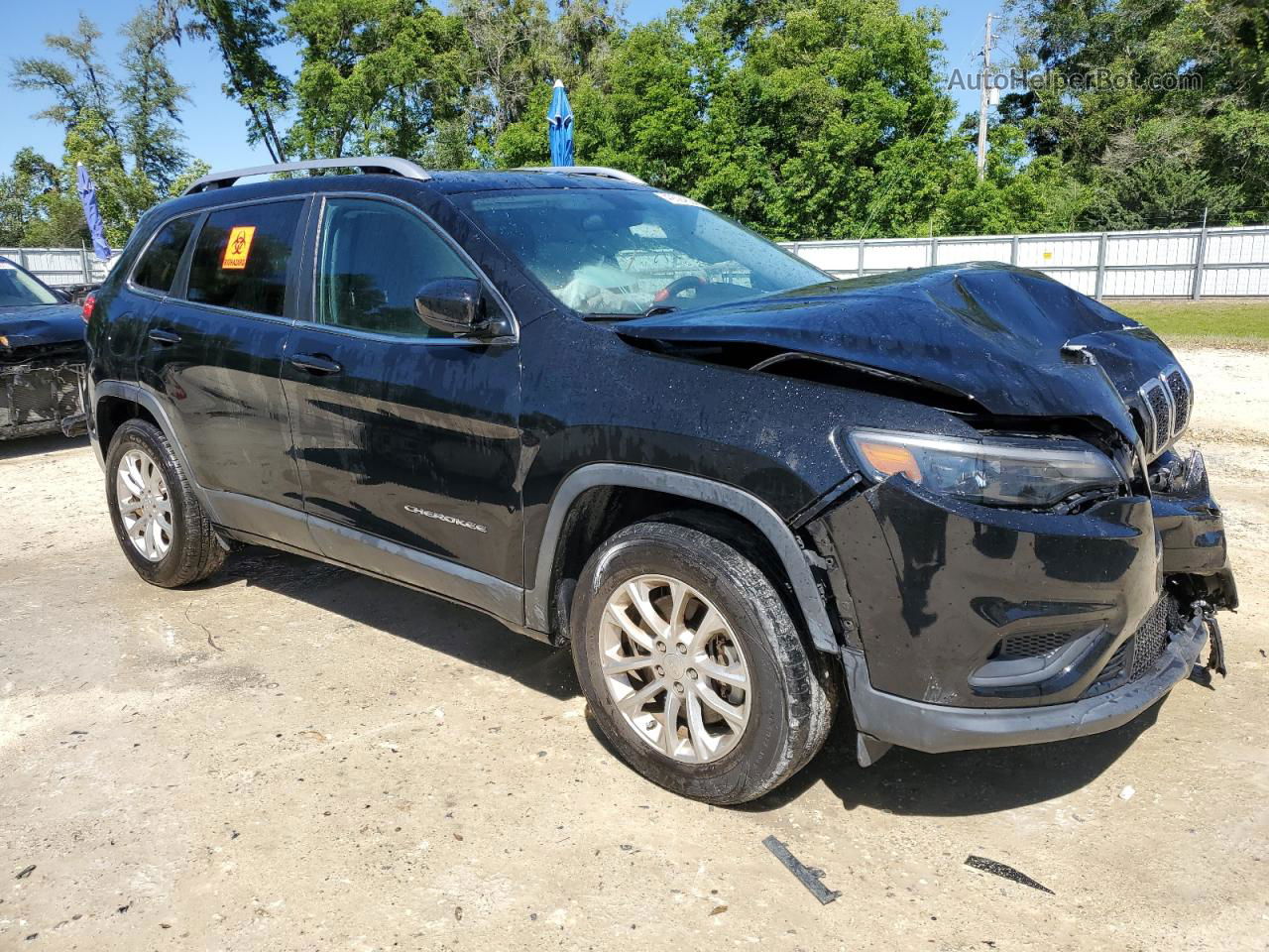 2019 Jeep Cherokee Latitude Black vin: 1C4PJMCX6KD156499