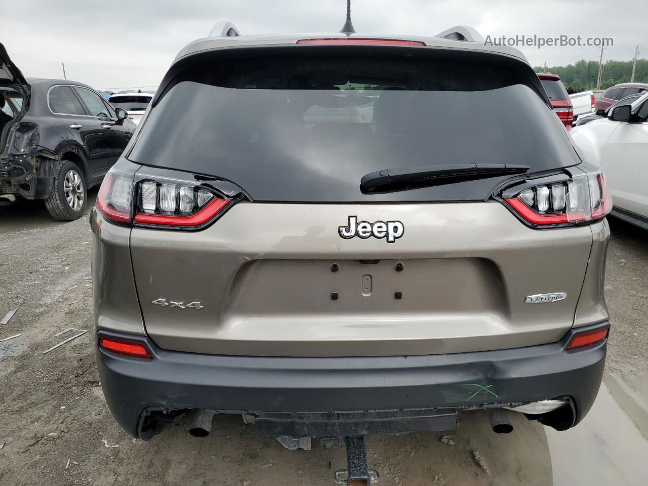 2019 Jeep Cherokee Latitude Tan vin: 1C4PJMCX6KD288419