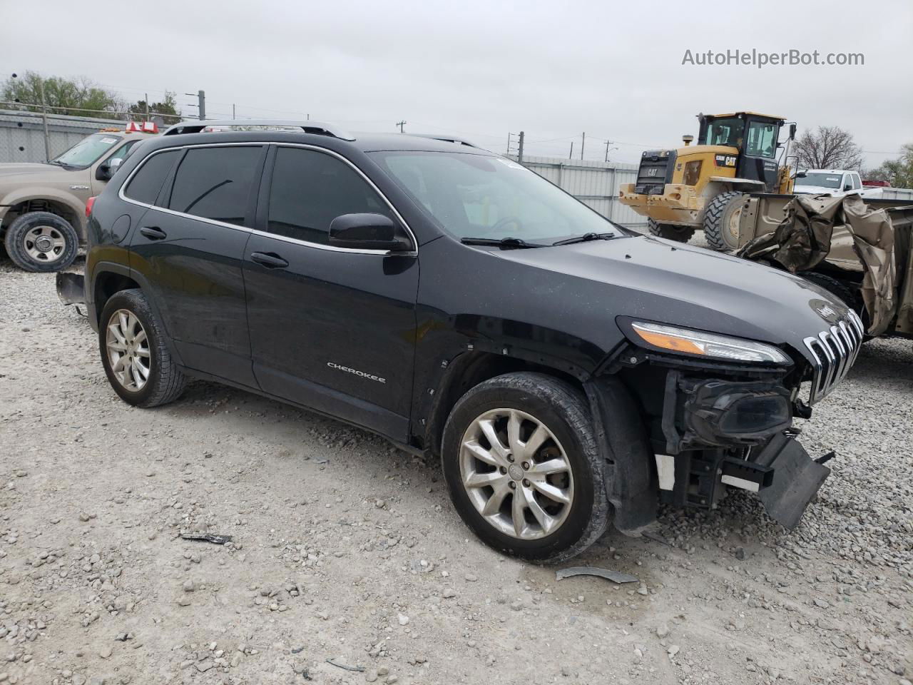 2014 Jeep Cherokee Limited Black vin: 1C4PJMDB0EW219009