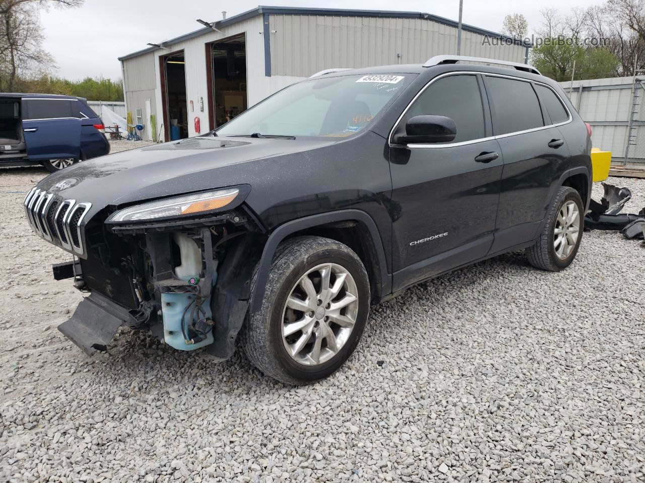 2014 Jeep Cherokee Limited Black vin: 1C4PJMDB0EW219009