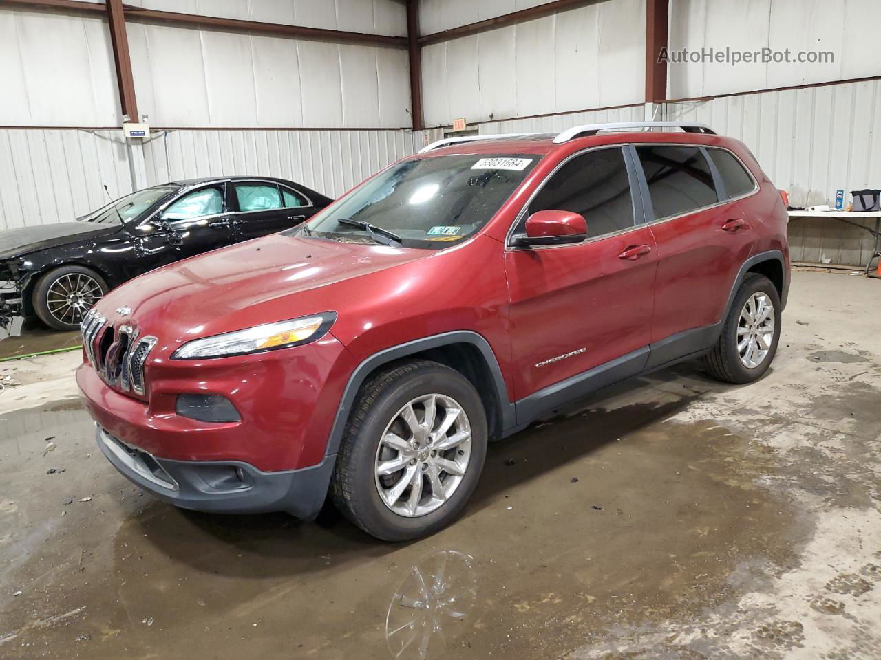 2014 Jeep Cherokee Limited Red vin: 1C4PJMDB0EW266217