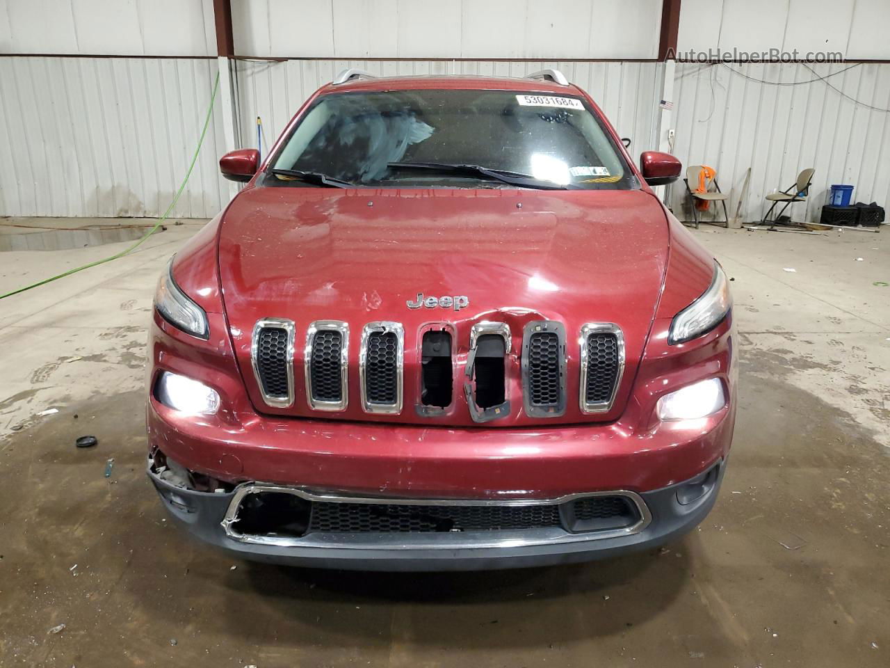 2014 Jeep Cherokee Limited Red vin: 1C4PJMDB0EW266217