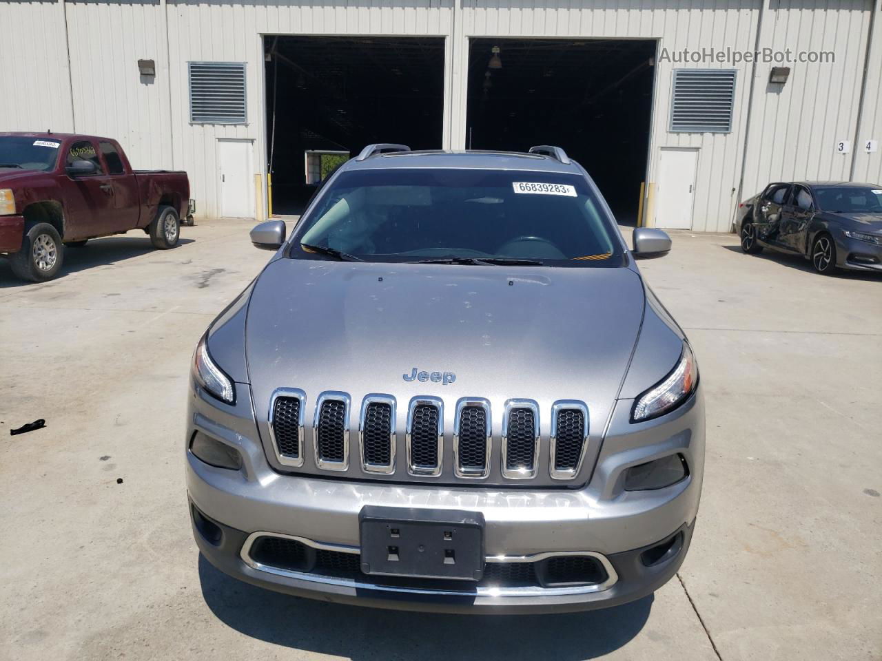 2015 Jeep Cherokee Limited Silver vin: 1C4PJMDB0FW662746