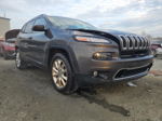 2016 Jeep Cherokee Limited Gray vin: 1C4PJMDB0GW299169