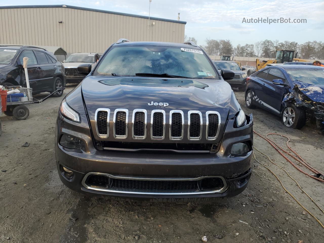 2016 Jeep Cherokee Limited Gray vin: 1C4PJMDB0GW299169