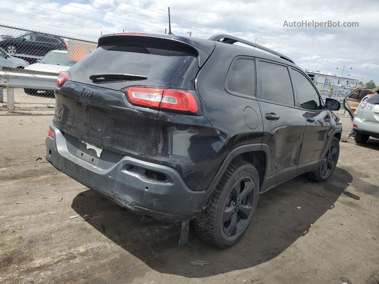 2016 Jeep Cherokee Limited Black vin: 1C4PJMDB0GW344806