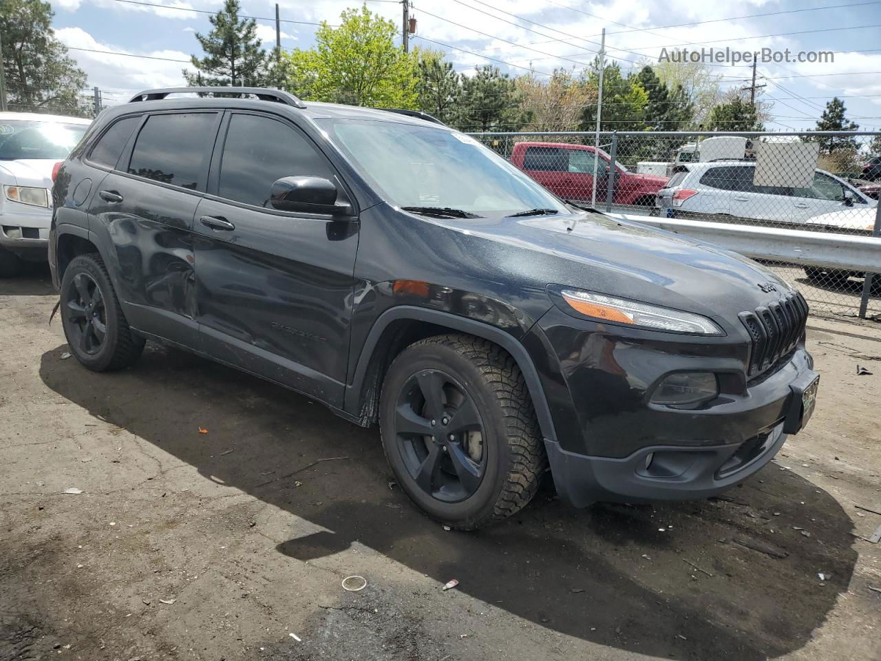 2016 Jeep Cherokee Limited Black vin: 1C4PJMDB0GW344806