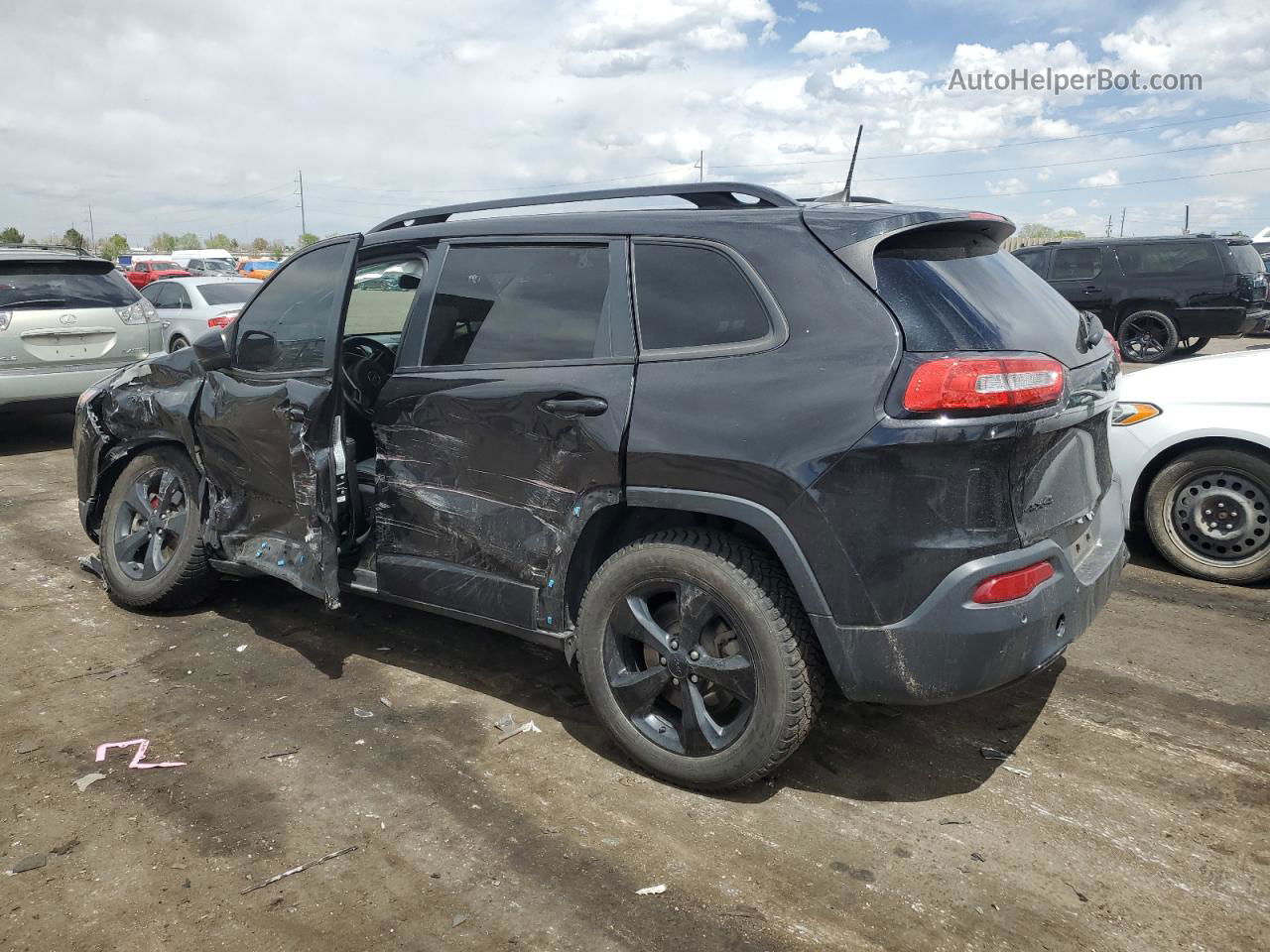 2016 Jeep Cherokee Limited Black vin: 1C4PJMDB0GW344806