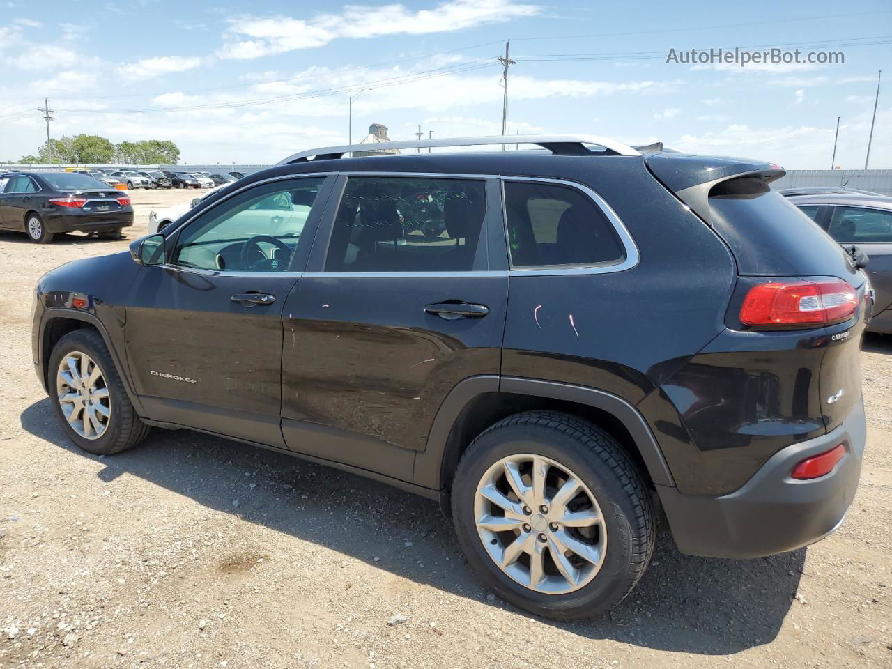 2016 Jeep Cherokee Limited Черный vin: 1C4PJMDB1GW244620