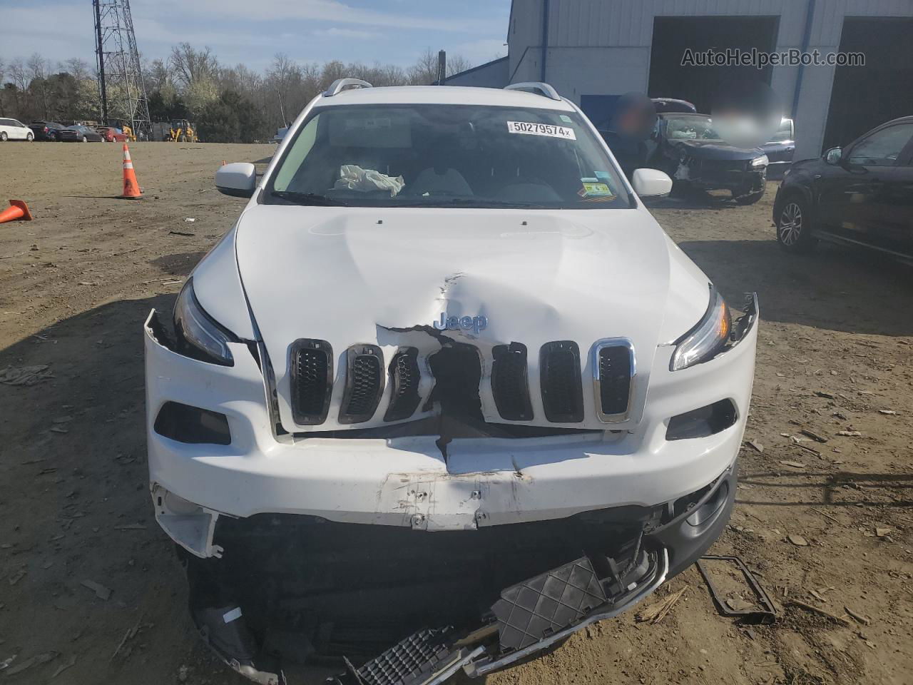 2016 Jeep Cherokee Limited White vin: 1C4PJMDB1GW306307