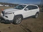 2016 Jeep Cherokee Limited White vin: 1C4PJMDB1GW306307