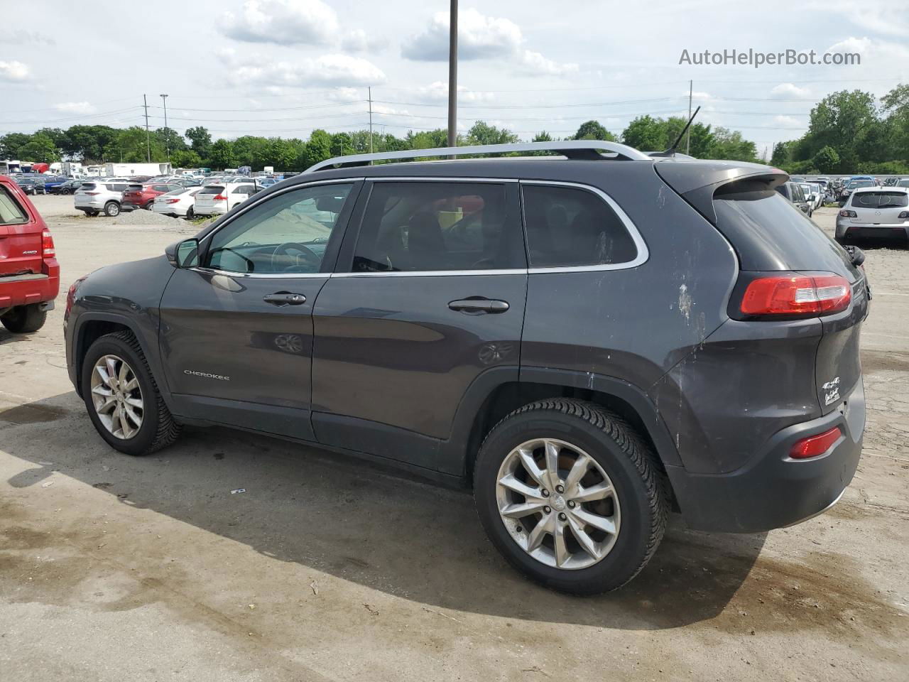 2015 Jeep Cherokee Limited Gray vin: 1C4PJMDB2FW500844