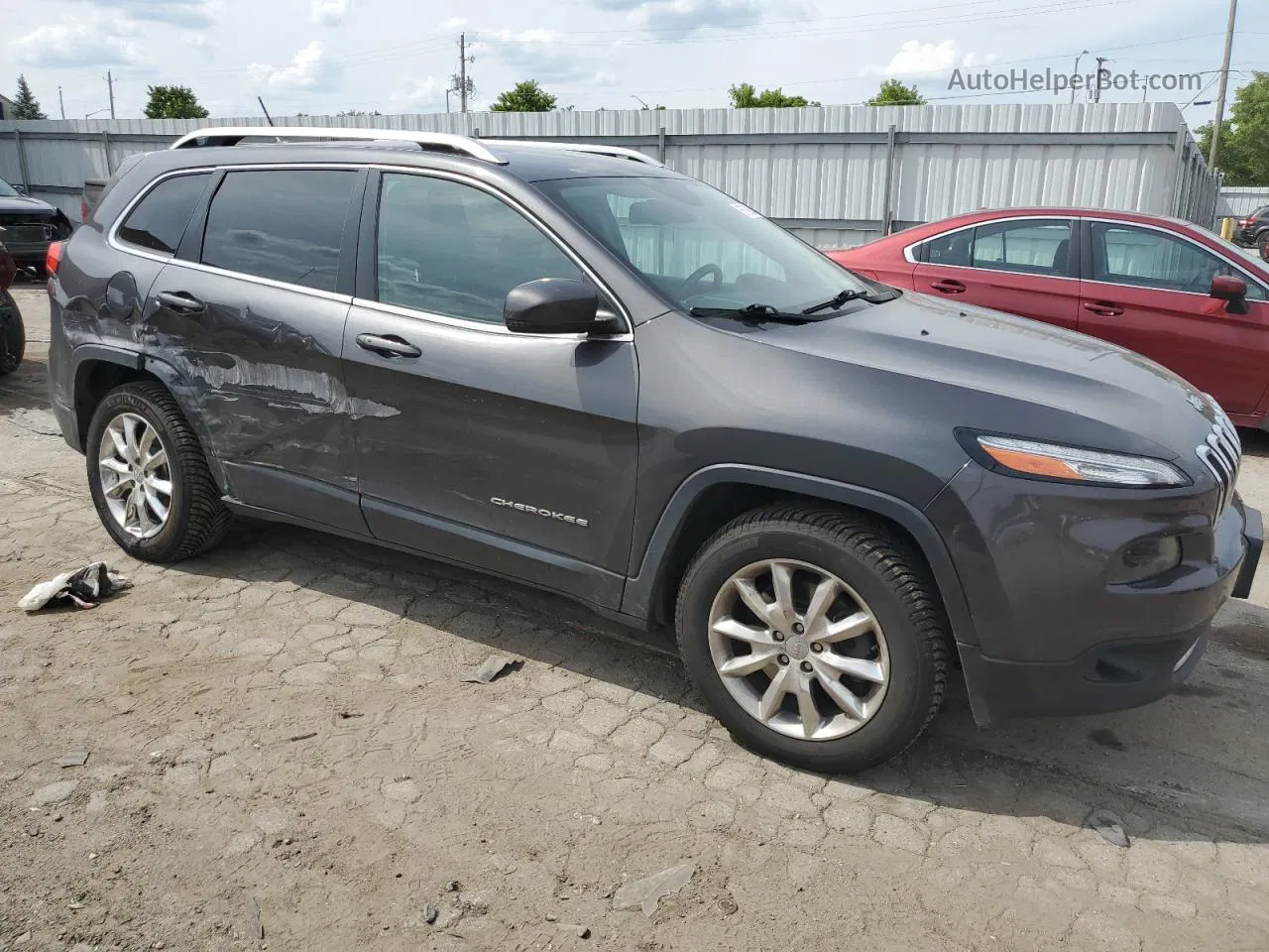 2015 Jeep Cherokee Limited Gray vin: 1C4PJMDB2FW500844