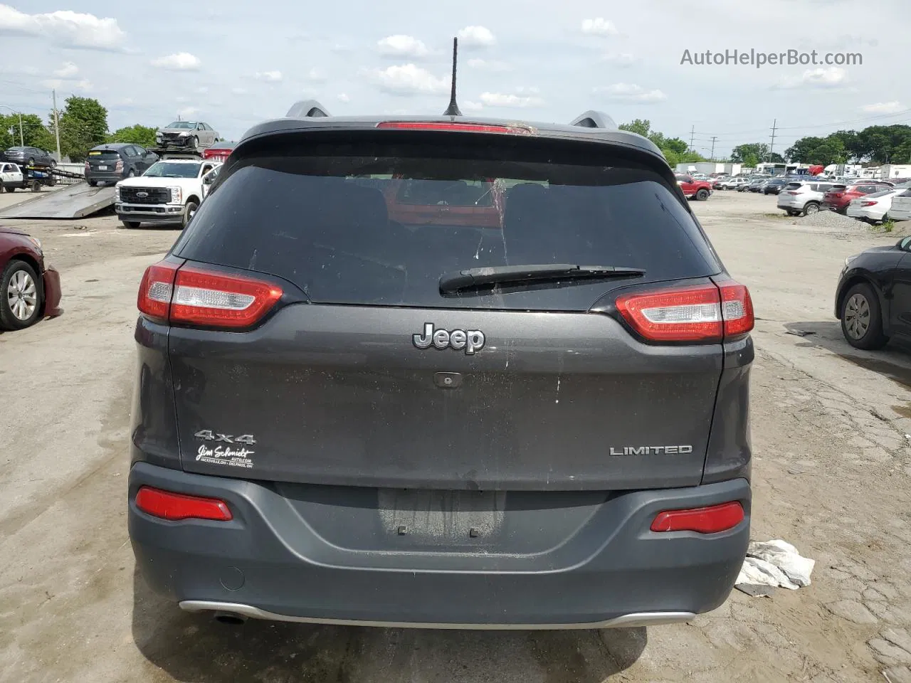 2015 Jeep Cherokee Limited Gray vin: 1C4PJMDB2FW500844