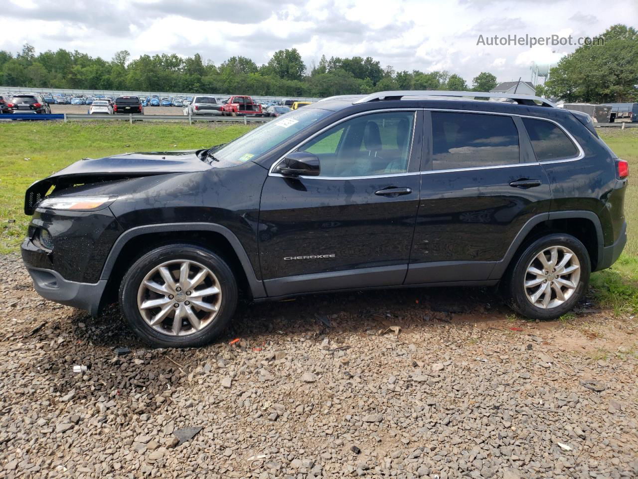 2016 Jeep Cherokee Limited Black vin: 1C4PJMDB2GW205986