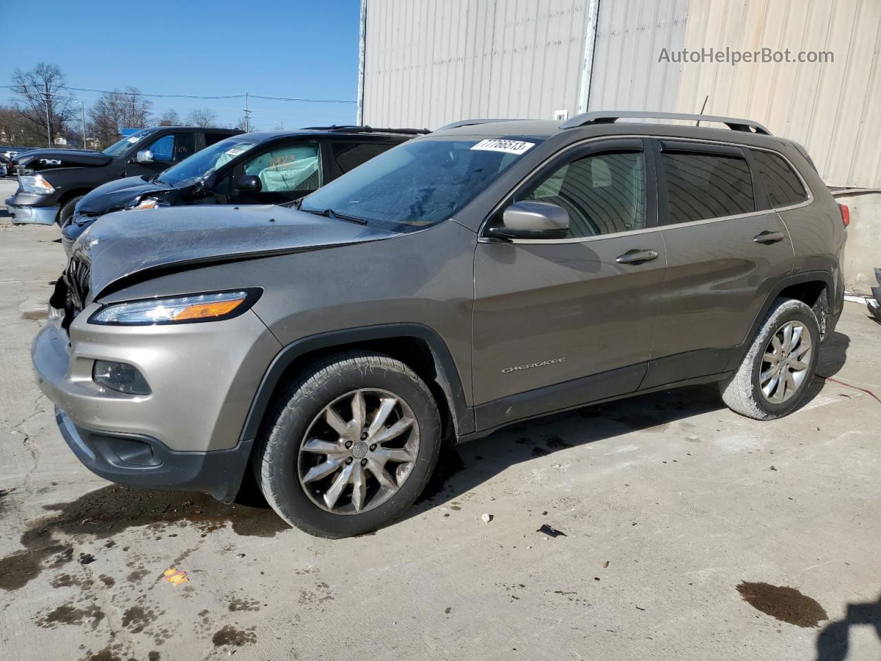 2016 Jeep Cherokee Limited Gray vin: 1C4PJMDB2GW285113