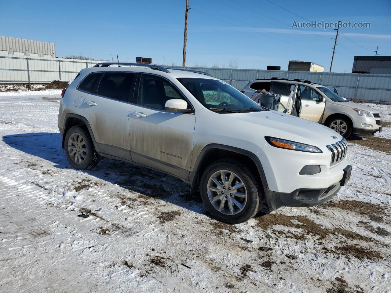 2016 Jeep Cherokee Limited Белый vin: 1C4PJMDB3GW280339