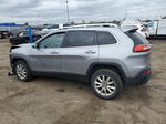 2015 Jeep Cherokee Limited Серебряный vin: 1C4PJMDB4FW600041