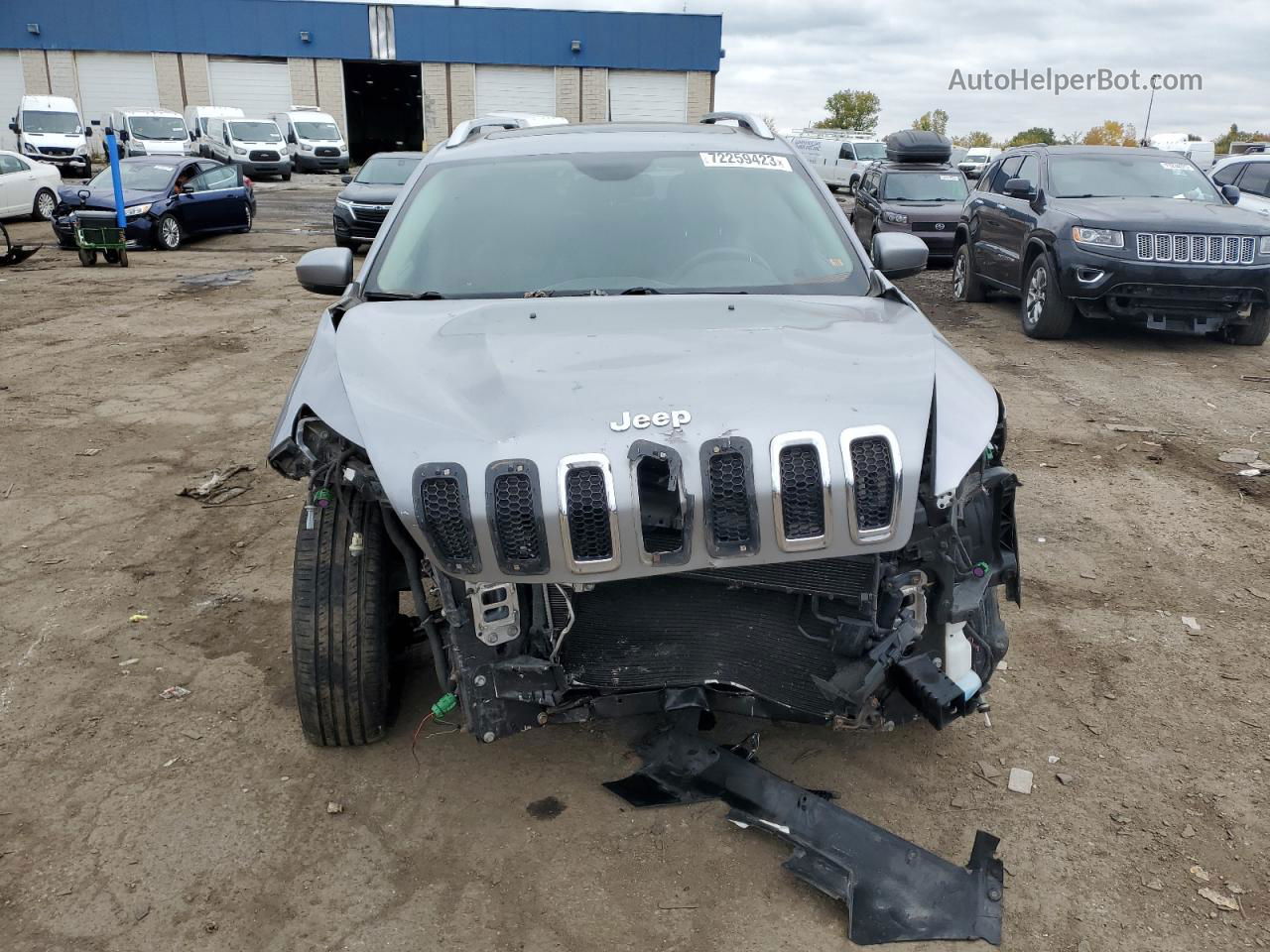 2015 Jeep Cherokee Limited Серебряный vin: 1C4PJMDB4FW600041