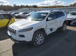 2014 Jeep Cherokee Limited White vin: 1C4PJMDB5EW317288