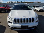 2014 Jeep Cherokee Limited White vin: 1C4PJMDB5EW317288