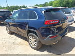 2015 Jeep Cherokee Limited Blue vin: 1C4PJMDB5FW565056