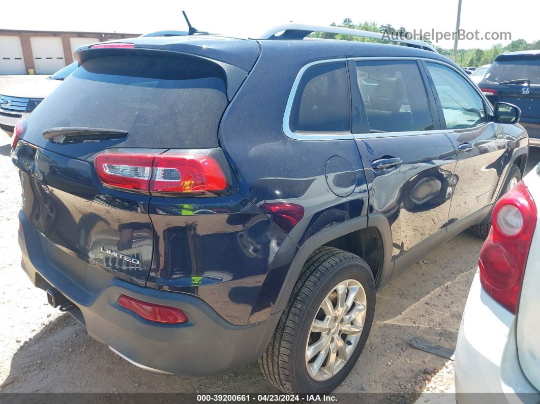 2015 Jeep Cherokee Limited Синий vin: 1C4PJMDB5FW565056