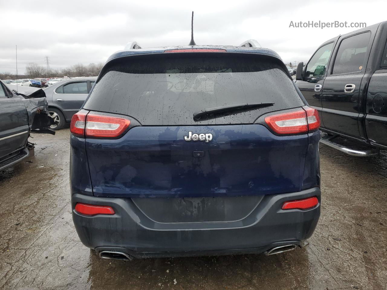 2016 Jeep Cherokee Limited Blue vin: 1C4PJMDB5GW268726