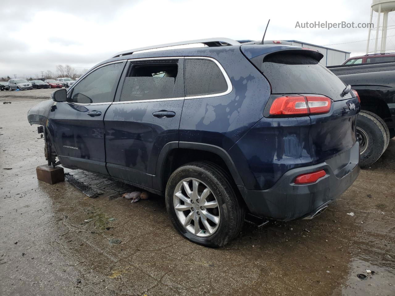 2016 Jeep Cherokee Limited Blue vin: 1C4PJMDB5GW268726