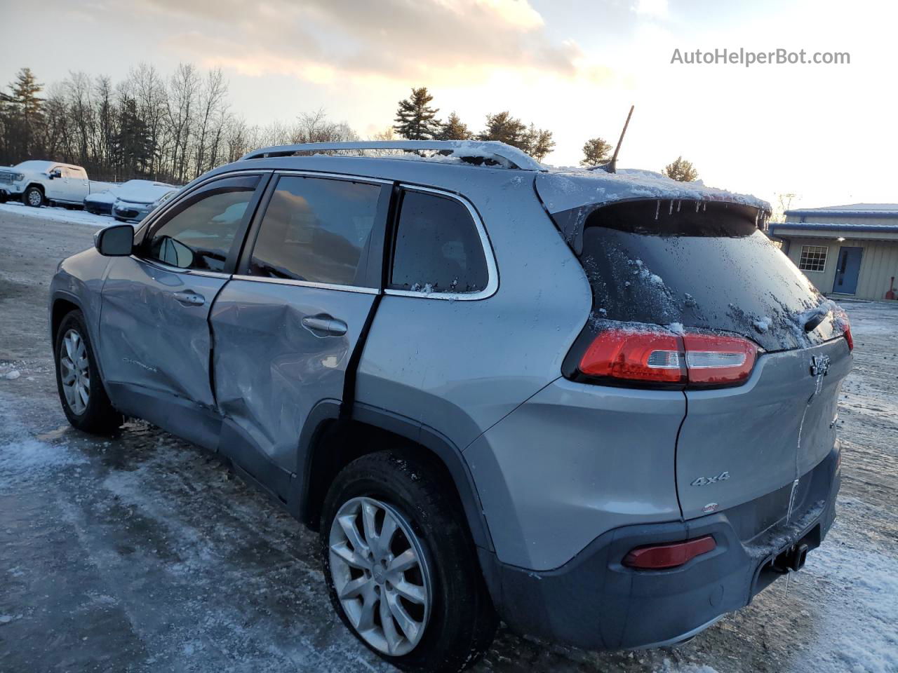 2016 Jeep Cherokee Limited Silver vin: 1C4PJMDB5GW316578