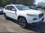 2014 Jeep Cherokee Limited White vin: 1C4PJMDB6EW140413