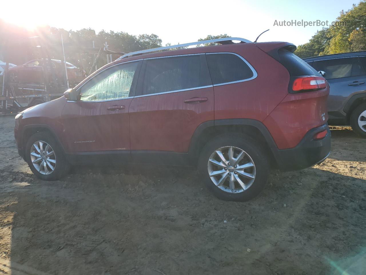 2014 Jeep Cherokee Limited Red vin: 1C4PJMDB6EW211481