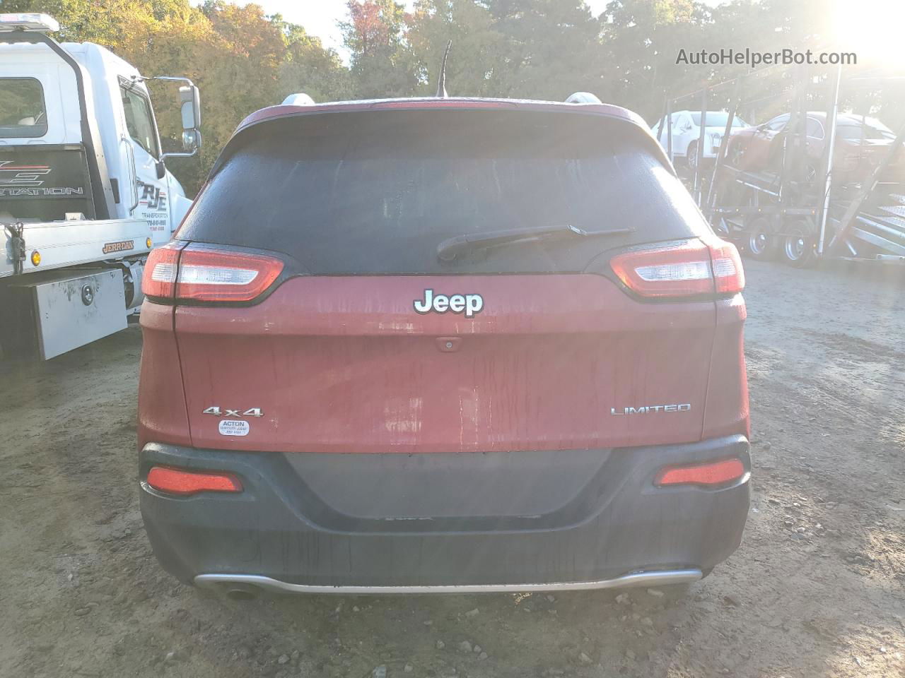 2014 Jeep Cherokee Limited Red vin: 1C4PJMDB6EW211481