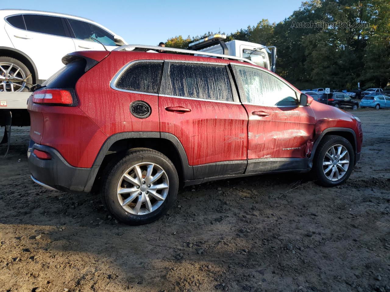 2014 Jeep Cherokee Limited Red vin: 1C4PJMDB6EW211481