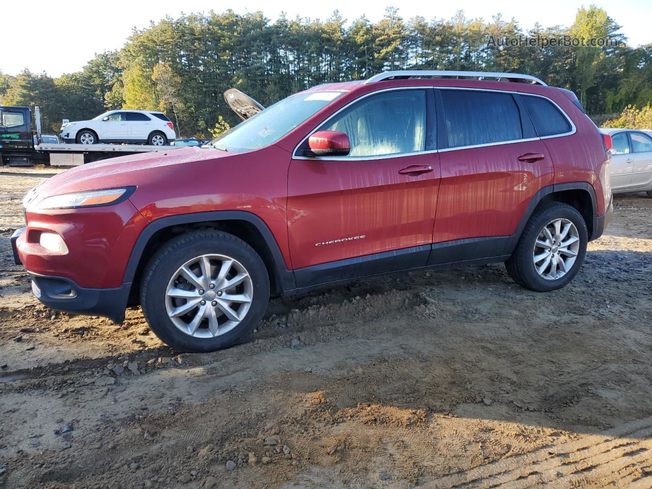 2014 Jeep Cherokee Limited Red vin: 1C4PJMDB6EW211481