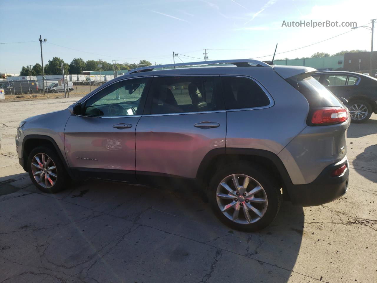 2016 Jeep Cherokee Limited Silver vin: 1C4PJMDB6GW185337