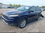 2016 Jeep Cherokee Limited Blue vin: 1C4PJMDB6GW366874